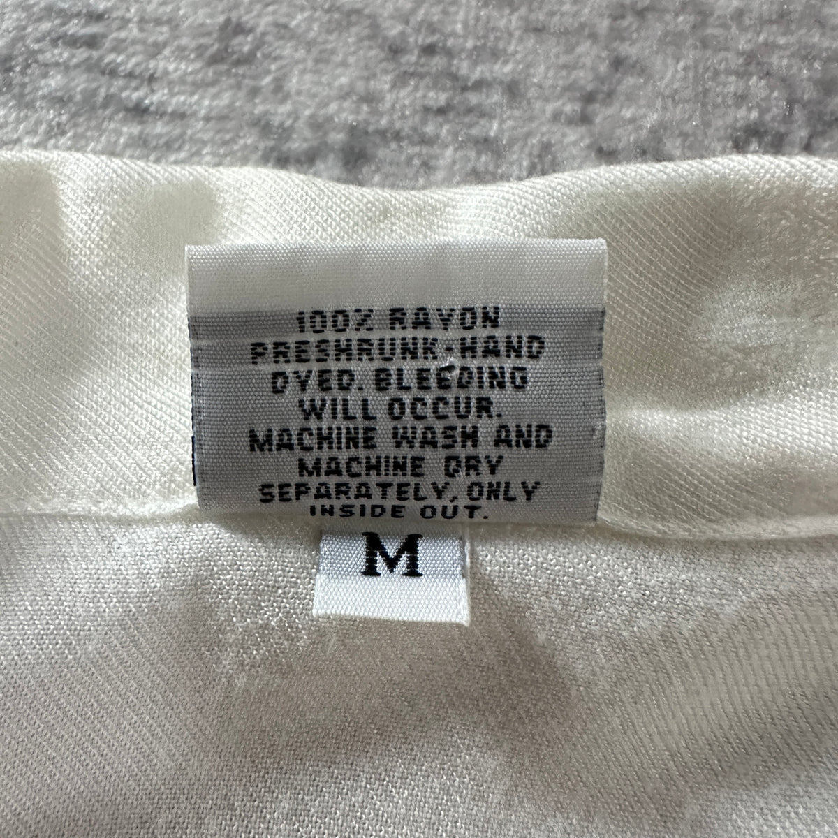 CP Shades White 100% Rayon Long Sleeve Shirt Size M