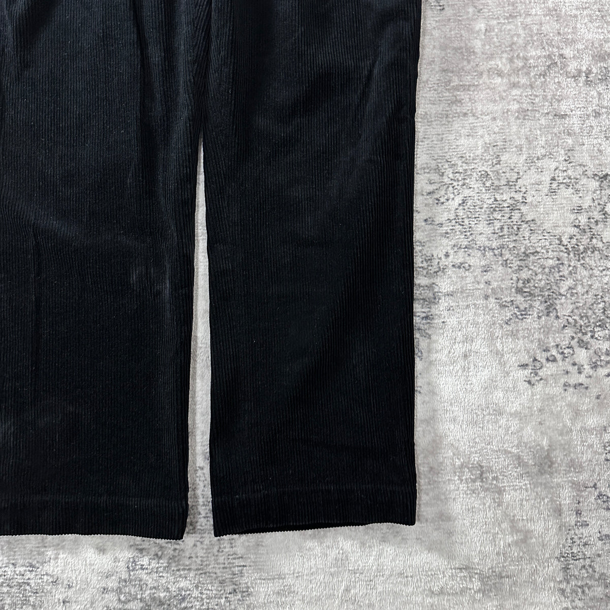 Polo by Ralph Lauren Ethan Pant Black Wide Wale Corduroy Pleated Pants Size 38x32