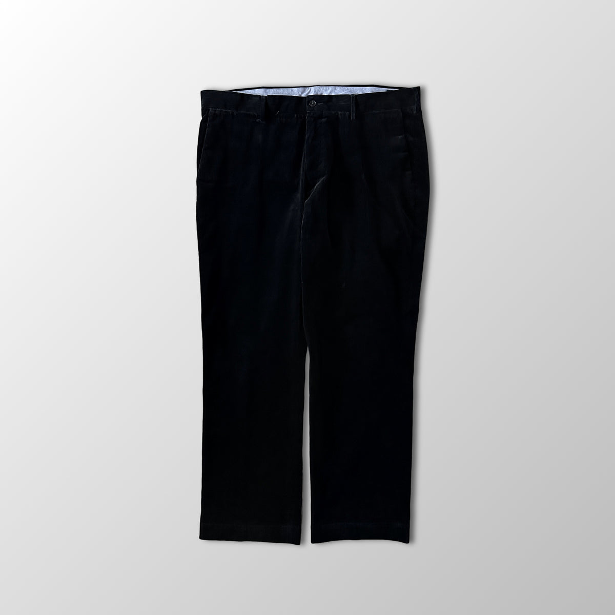 Polo Ralph Lauren Black Wide Wale Corduroy Flat Front Pants Size 38x30