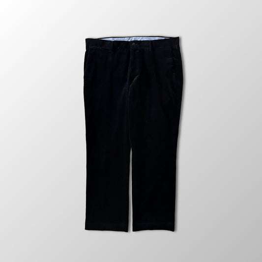 Polo Ralph Lauren Black Wide Wale Corduroy Flat Front Pants Size 38x30