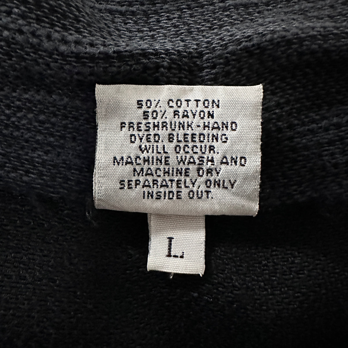 CP Shades Black Cotton Rayon Long Shirt Jacket Size L