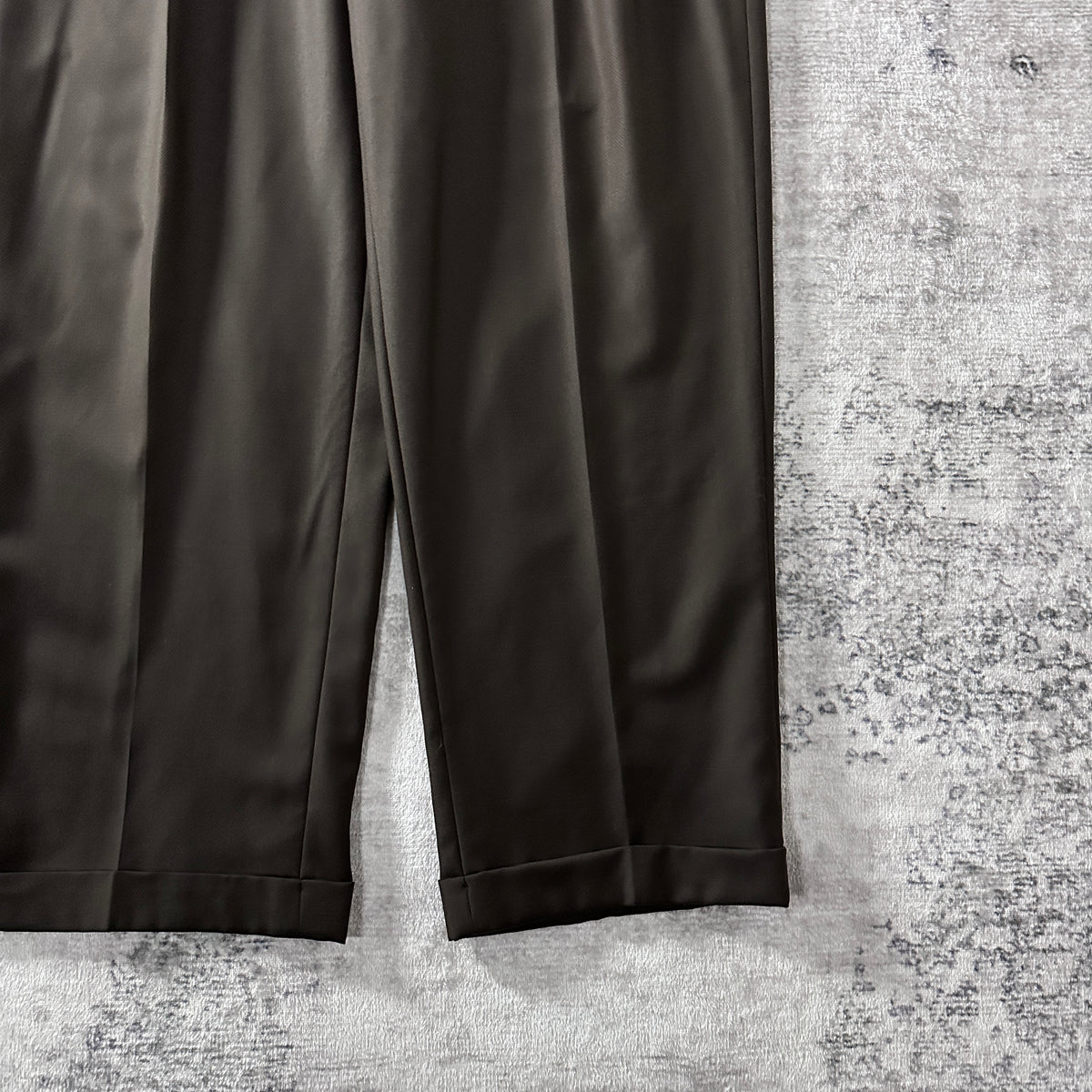 Zanella Brown 100% Wool Pleated Trousers Made in Italy Size 36