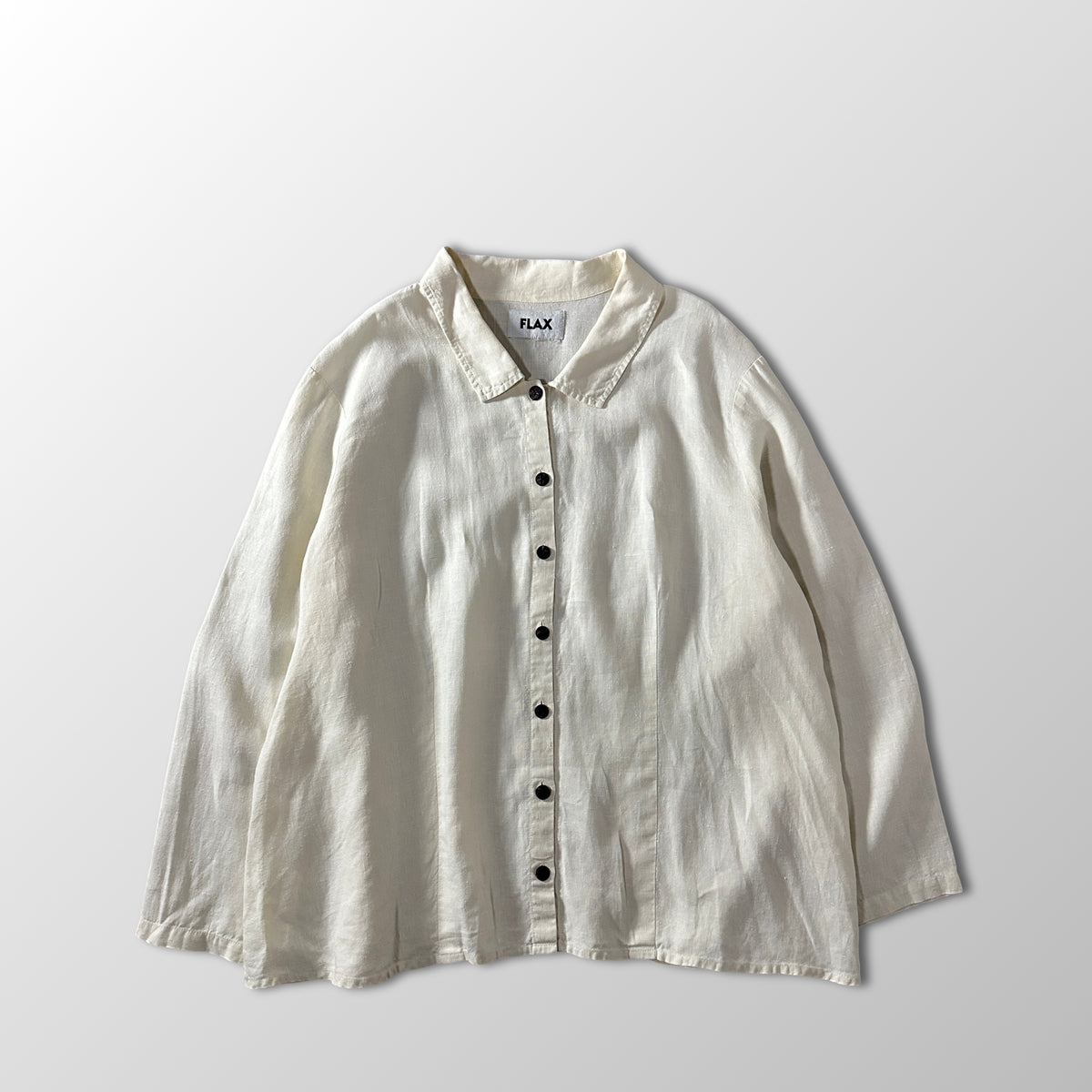 FLAX White Long Sleeve Shirt