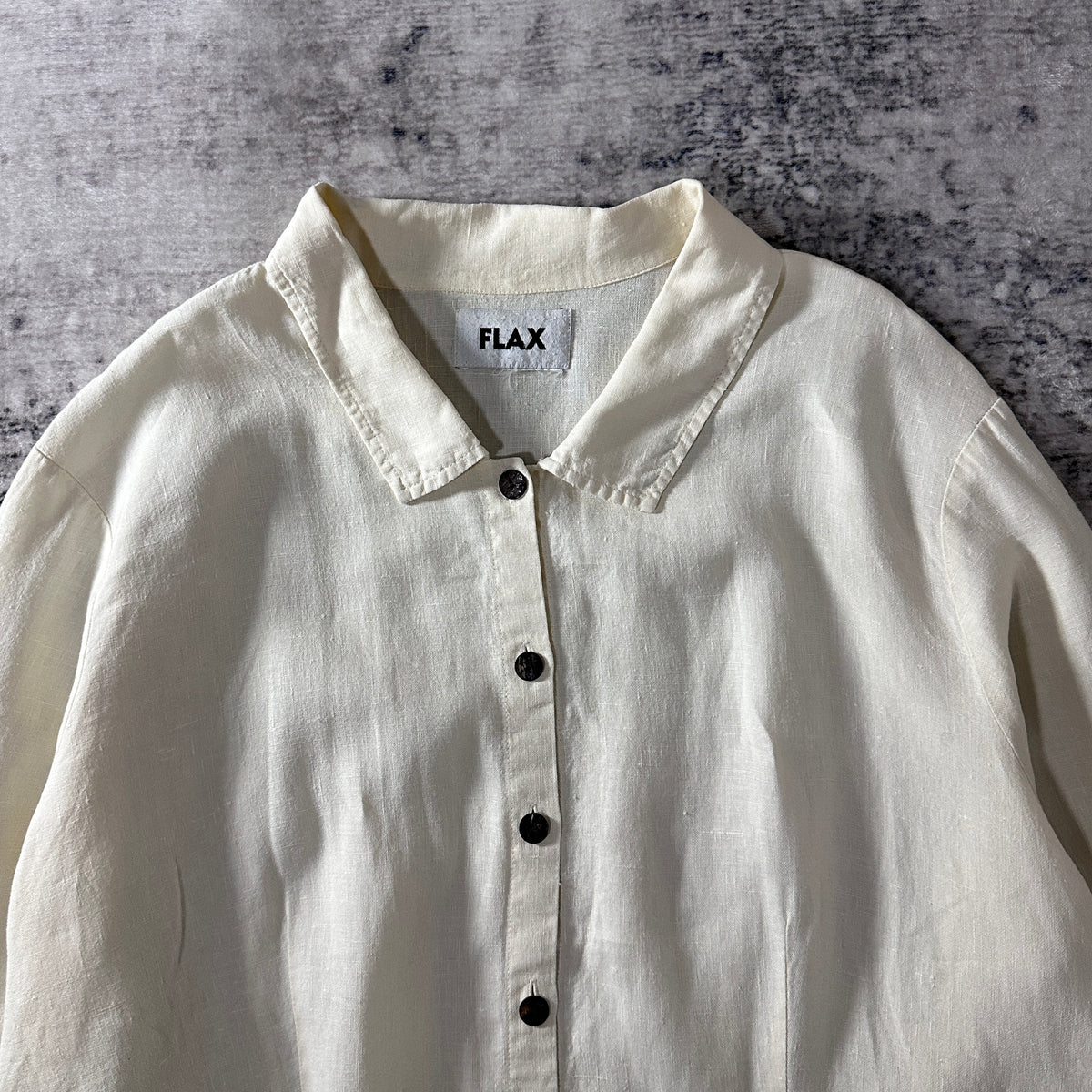 FLAX White Long Sleeve Shirt