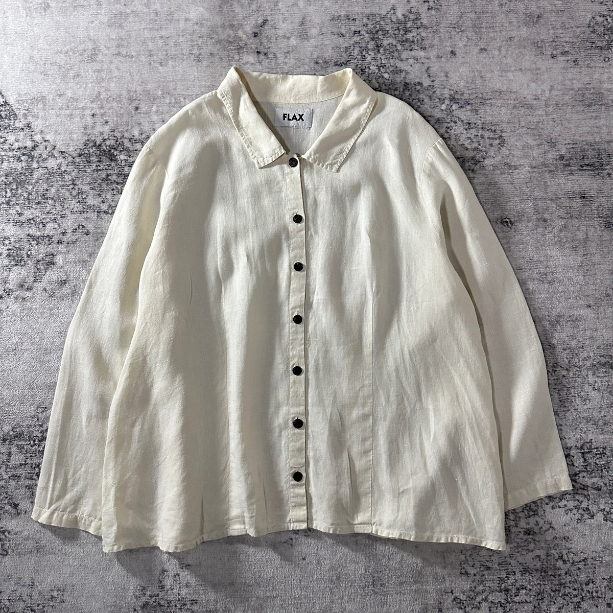 FLAX White Long Sleeve Shirt