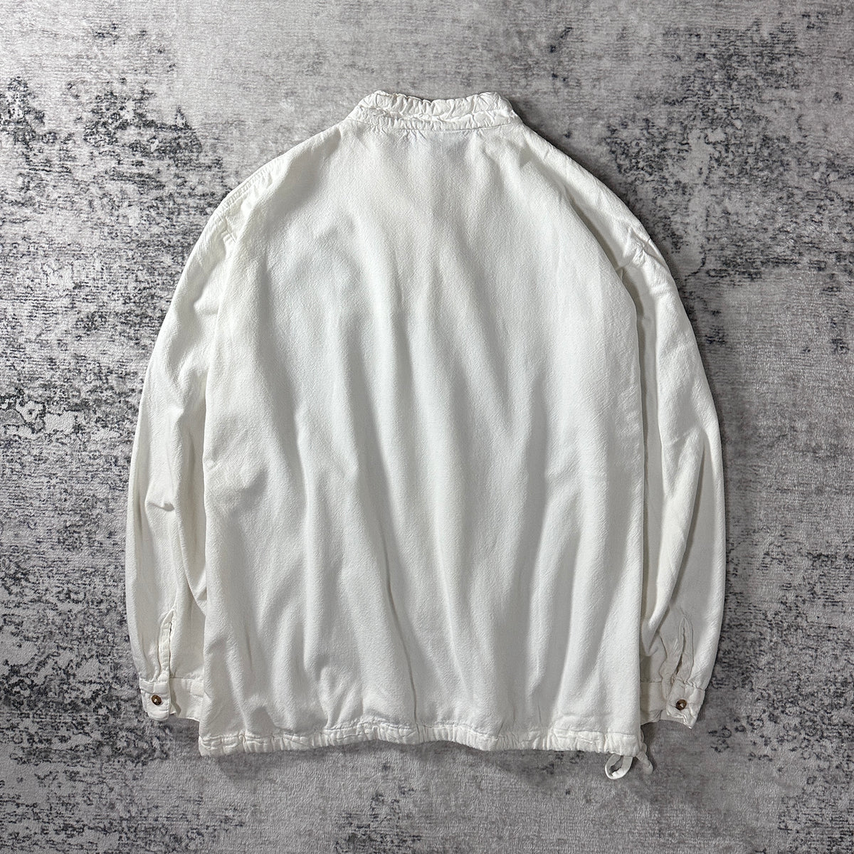Casual Cottonseed Wear White 100% Cotton Pullover Shirt Made in USA Size L