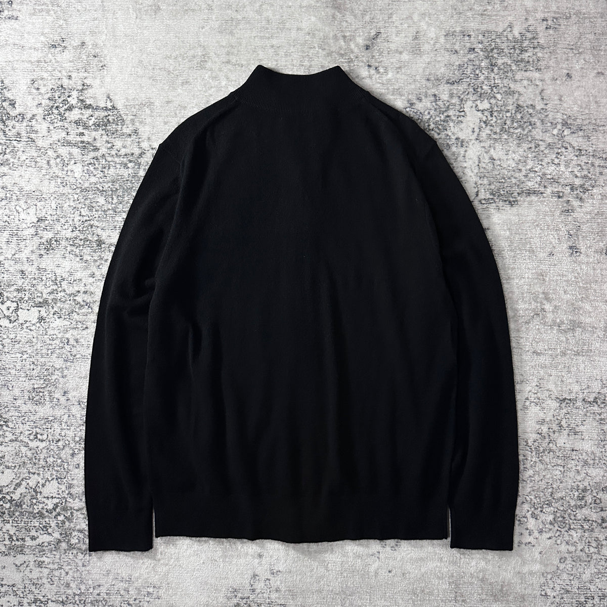 Quince Black 100% Cashmere Full Zip Sweater Size XL