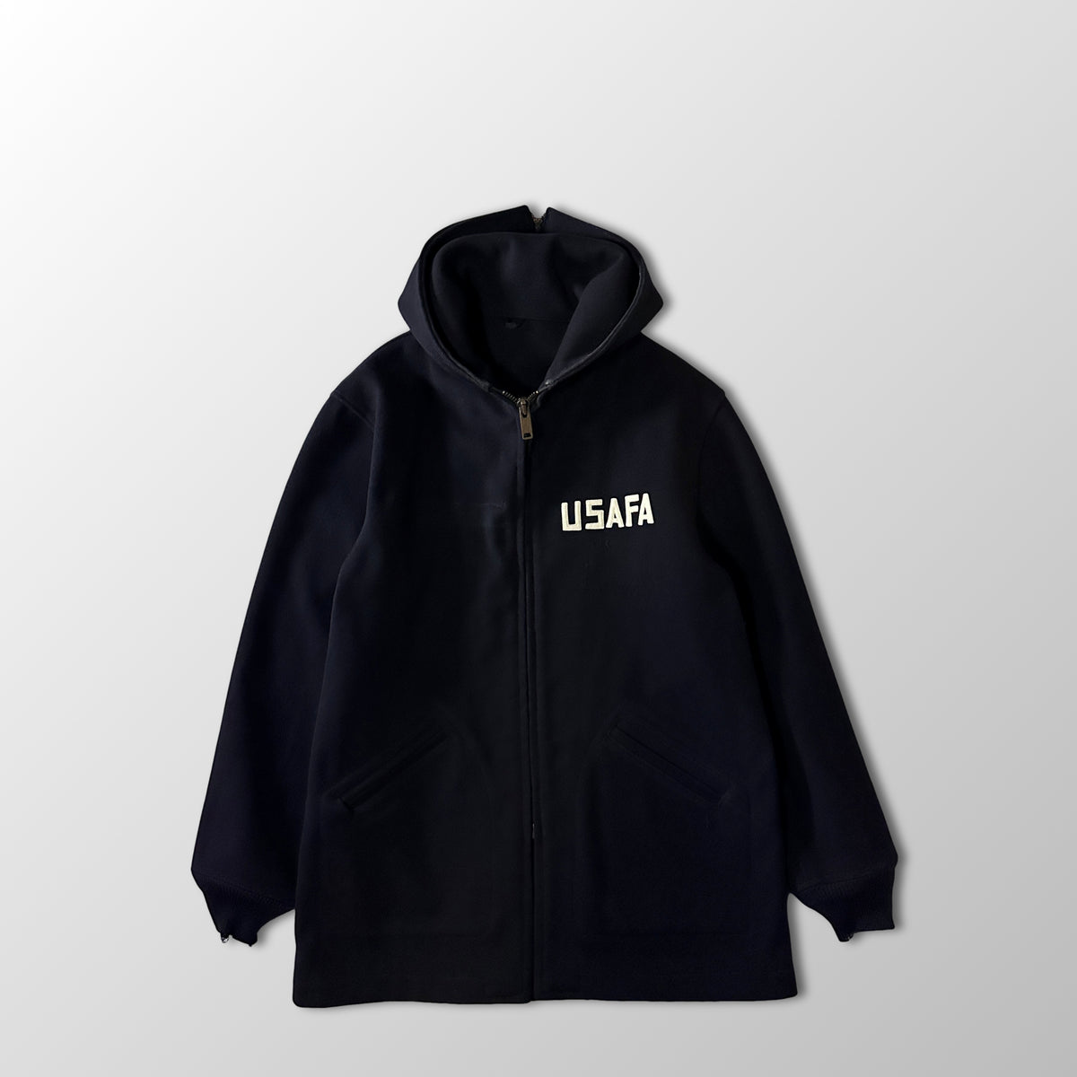 Brill Bros. USAFA Cadet Hooded Parka Black Size Medium Regular