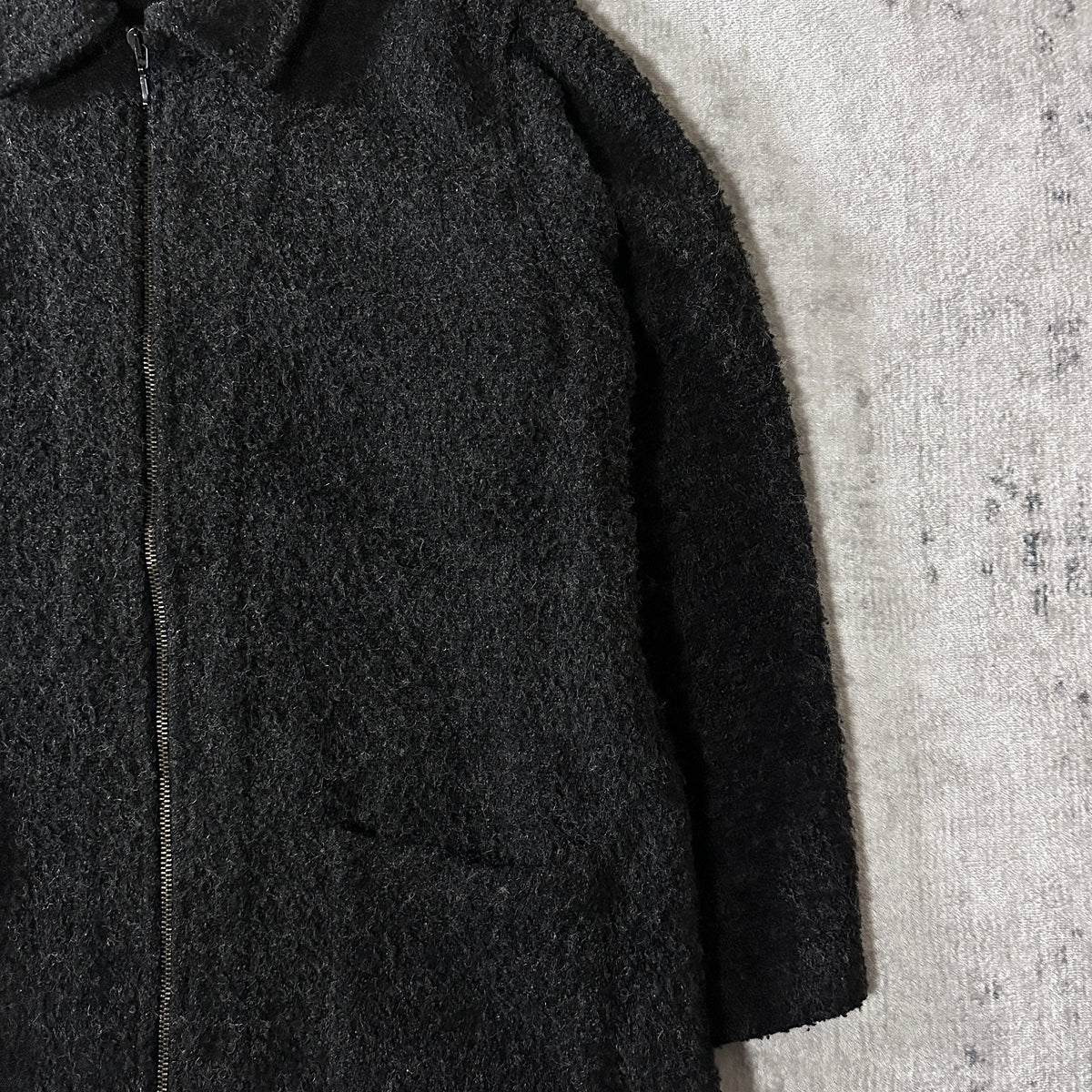 Chico's Black Bouclé Zip Jacket